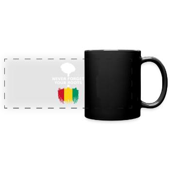 Racines guinéennes Nées en - Mug panoramique uni - noir - Devant