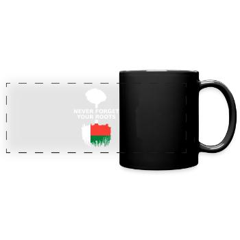 Madagascar n’oubliez jamais vos racines - Mug panoramique uni - noir - Devant