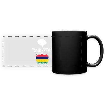 Mauritius Never Forget Your Roots - Full Colour Panoramic Mug - black - Front