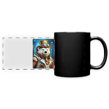 Steampunk Ice Bear 1.17 - Full Colour Panoramic Mug - black - Front