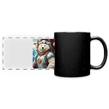 Steampunk Ice Bear 1.18 - Full Colour Panoramic Mug - black - Front