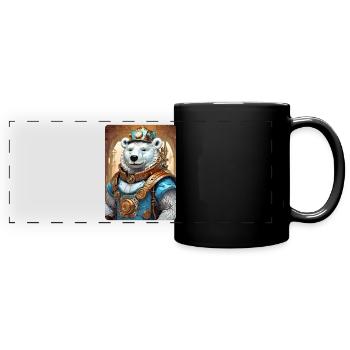 Steampunk Ice Bear 1.20 - Full Colour Panoramic Mug - black - Front