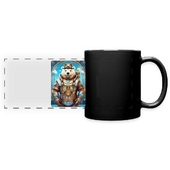 Steampunk Ice Bear 1.16 - Full Colour Panoramic Mug - black - Front