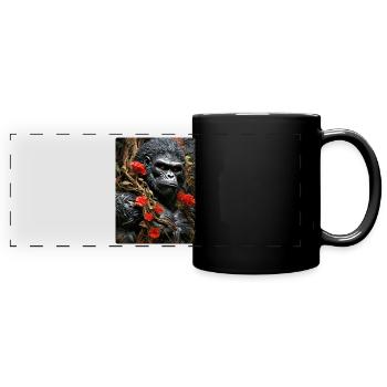 Spooky Plants Gorilla 1.14 - Full Colour Panoramic Mug - black - Front