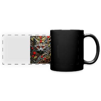 Plantes effrayantes Chat 1.3 - Mug panoramique uni - noir - Devant
