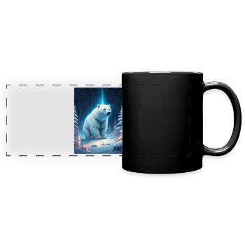 Winter Landscape Bears 1.10 - Full Colour Panoramic Mug - black - Front