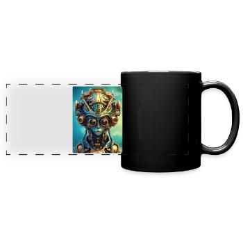 Steampunk Alien 1.3 - Panorama-Tasse farbig - Schwarz - Vorne