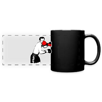 Boxer direct hit - Full Colour Panoramic Mug - black - Front