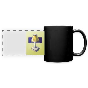 Industriedesign-Lampe - Panorama-Tasse farbig - Schwarz - Vorne