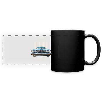 old school muscle car - Full Colour Panoramic Mug - black - Front