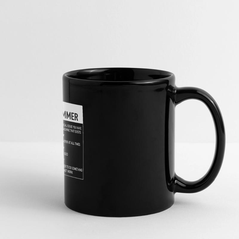 I am a programmer quote for coder Full Colour Panoramic Mug