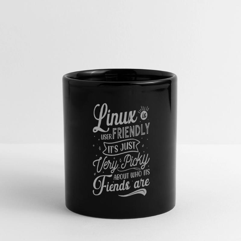 Linux ist benutzerfreundlich - Cloud Computing Panorama-Tasse farbig