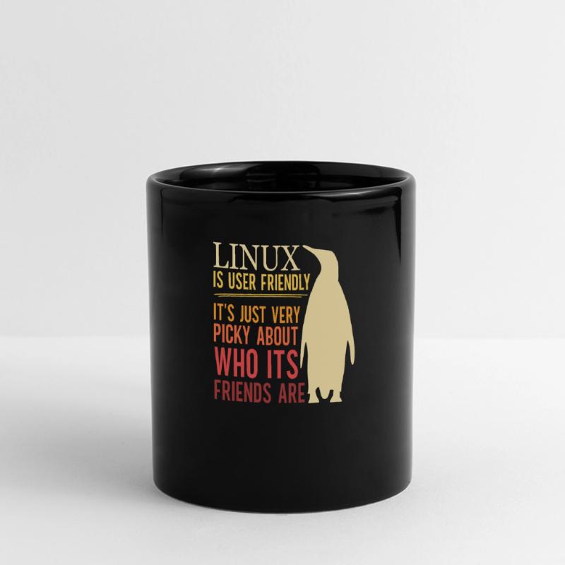 Linux Is User Friendly - Cloud Computing Engineer Panorama-Tasse farbig