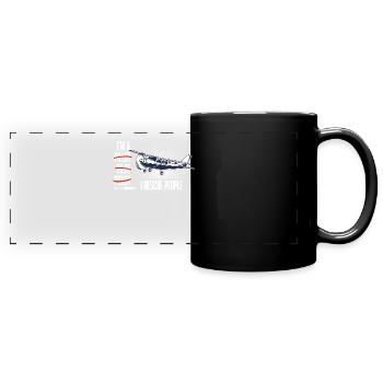 Rechtschreibfehler für einen Rettungspiloten - Panorama-Tasse farbig - Schwarz - Vorne