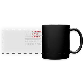 Es ist hart, ein Mechaniker zu sein - Panorama-Tasse farbig - Schwarz - Vorne