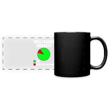 Tanzen Spruch Ballsaal Paartanz Tanz Tanzfläche - Panorama-Tasse farbig - Schwarz - Vorne