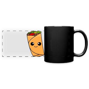 Burrito Comic - Full Colour Panoramic Mug - black - Front