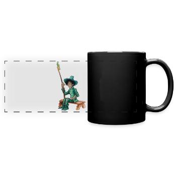 GreenVagrant, the green wanderer - Full Colour Panoramic Mug - black - Front