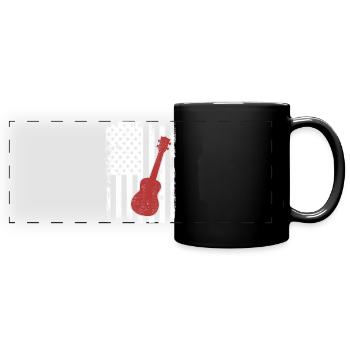 U.S. Ukulele Players - Full Colour Panoramic Mug - black - Front