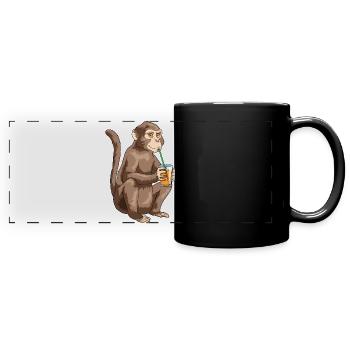 Monkey Juice - Full Colour Panoramic Mug - black - Front