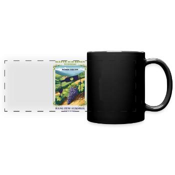 Hang zum Alkohol - Panorama-Tasse farbig - Schwarz - Vorne