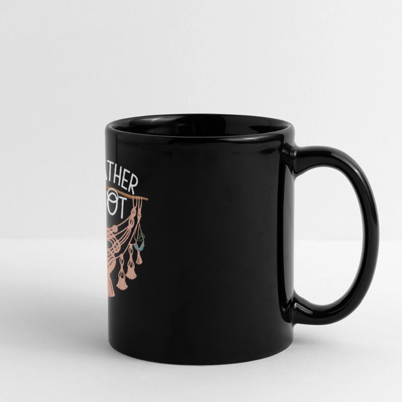 Funny macrame quote for boho macrame lovers Full Colour Panoramic Mug