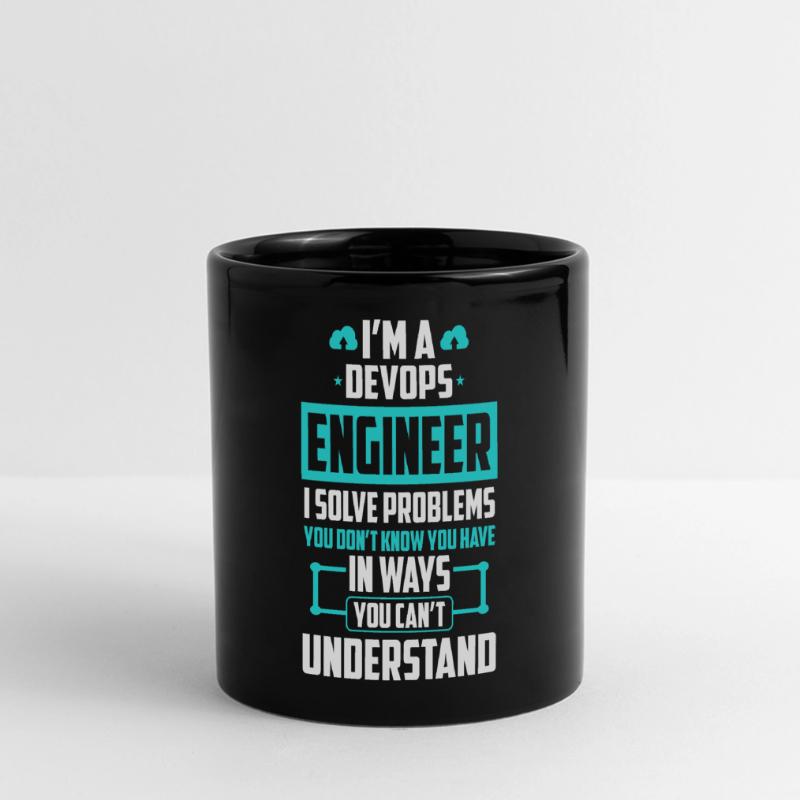 DevOps Engineer I Solve Problems You Cant Full Colour Panoramic Mug