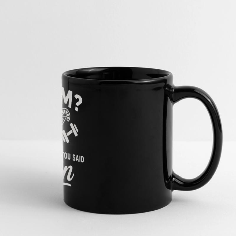 Gym oder Gin ? Panorama-Tasse farbig
