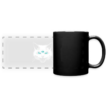 Third Eye Meow - Full Colour Panoramic Mug - black - Front