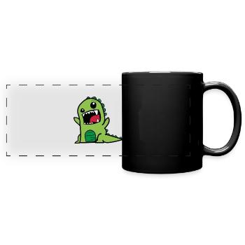 Monster - Panorama-Tasse farbig - Schwarz - Vorne