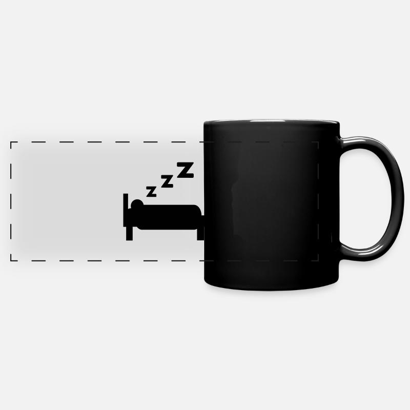 sommeil - Mug panoramique uni - noir