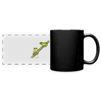 Tree frog - Full Colour Panoramic Mug - black - Front