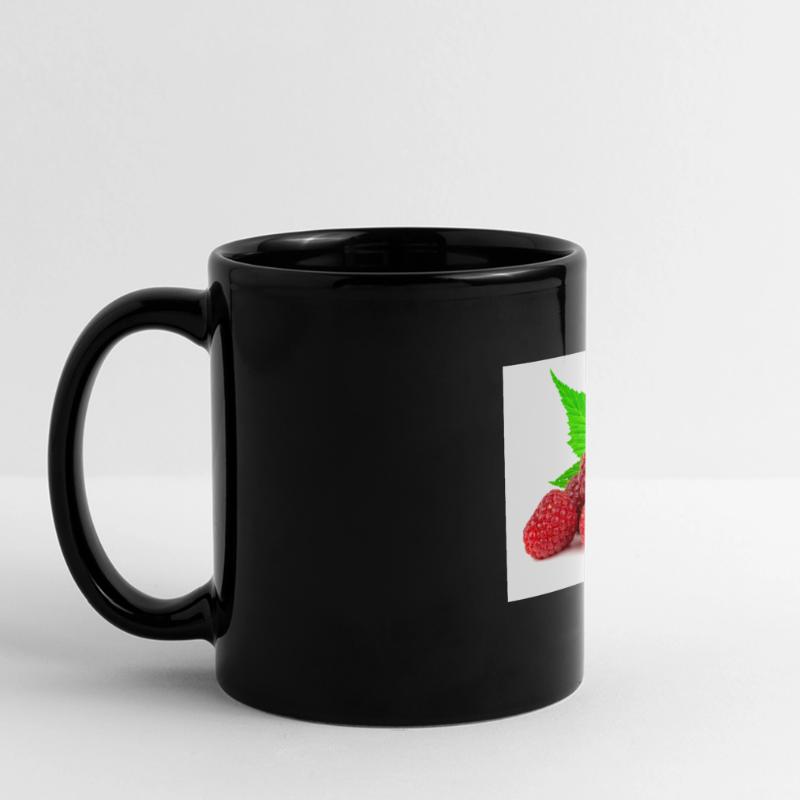 Himbeere. raspberry Panorama-Tasse farbig