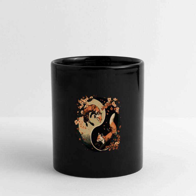 Fuchs 2 Panorama-Tasse farbig