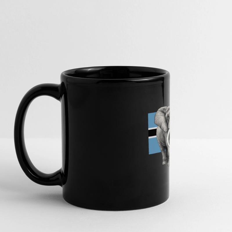 Drapeau éléphant du Botswana Mug panoramique uni