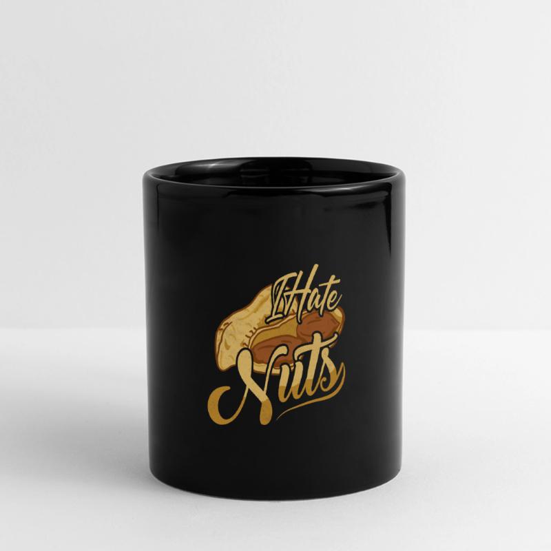 I Hate Nuts Nut Allergic Awareness Full Colour Panoramic Mug