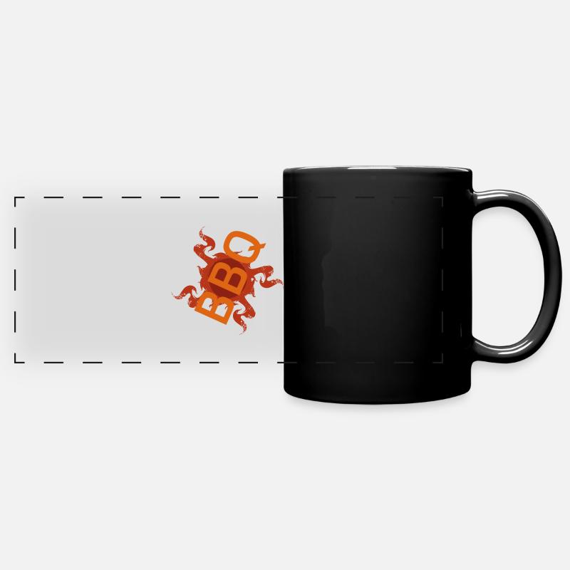 ''BBQ'' virus - Full Colour Panoramic Mug - black