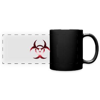 Biohazard rot - Panorama-Tasse farbig - Schwarz - Vorne