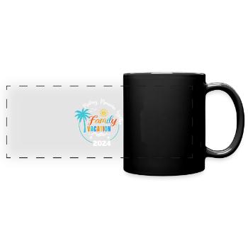 Family Vacations Making Memories Together - Full Colour Panoramic Mug - black - Front