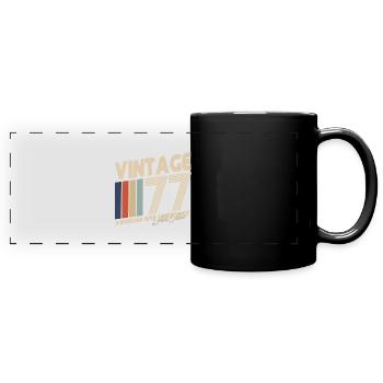 1977 - Panorama-Tasse farbig - Schwarz - Vorne