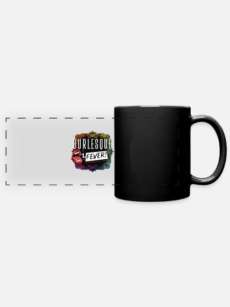 Burlesque Fever - Panorama-Tasse farbig - Schwarz