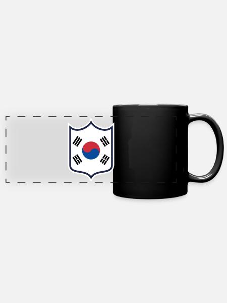 Südkorea - Panorama-Tasse farbig - Schwarz