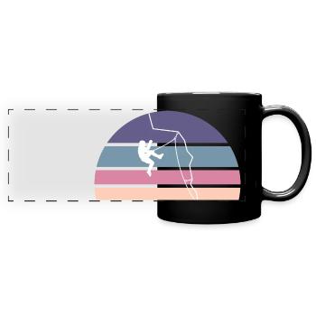 Falling into the void - Full Colour Panoramic Mug - black - Front