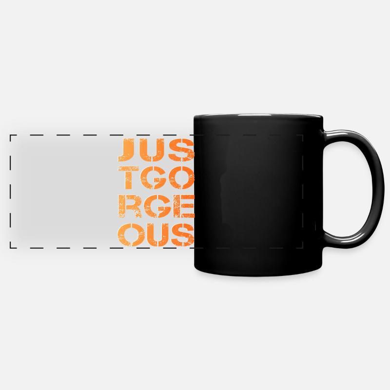 simply the best the best just gorgeous - Full Colour Panoramic Mug - black