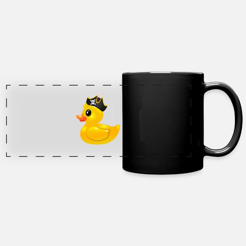Rubber Duck Pirate - Rubber duck pirate - Full Colour Panoramic Mug - black