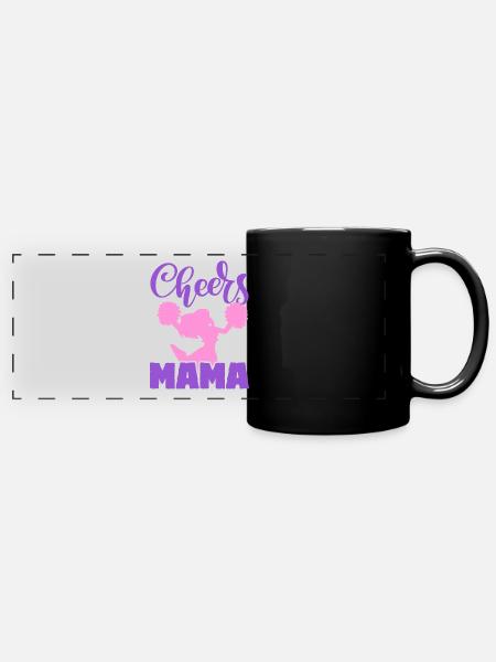 Prost Mama - Panorama-Tasse farbig - Schwarz