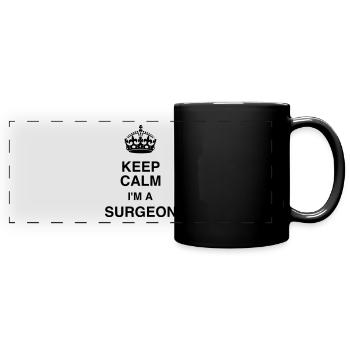 Doctor Arzt Surgeon Chirurg Surgery Chirurgie - Full Colour Panoramic Mug - black - Front