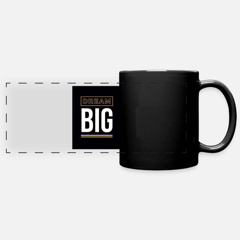 Big Dream Black - Panorama-Tasse farbig - Schwarz