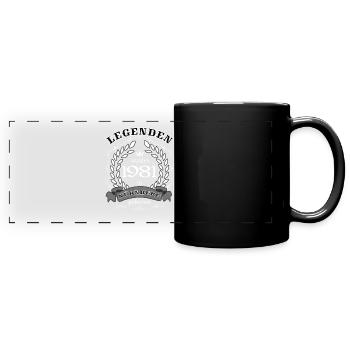 Des légendes sont nées à Nuremberg en 1981 - Mug panoramique uni - noir - Devant