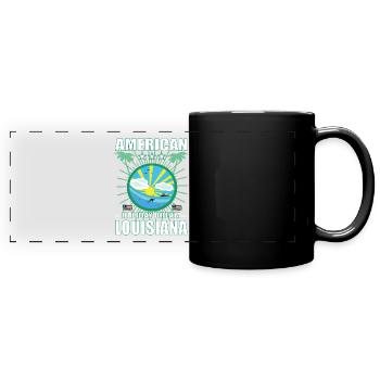 American Holiday Dream Louisiane - Pelican State - Mug panoramique uni - noir - Devant
